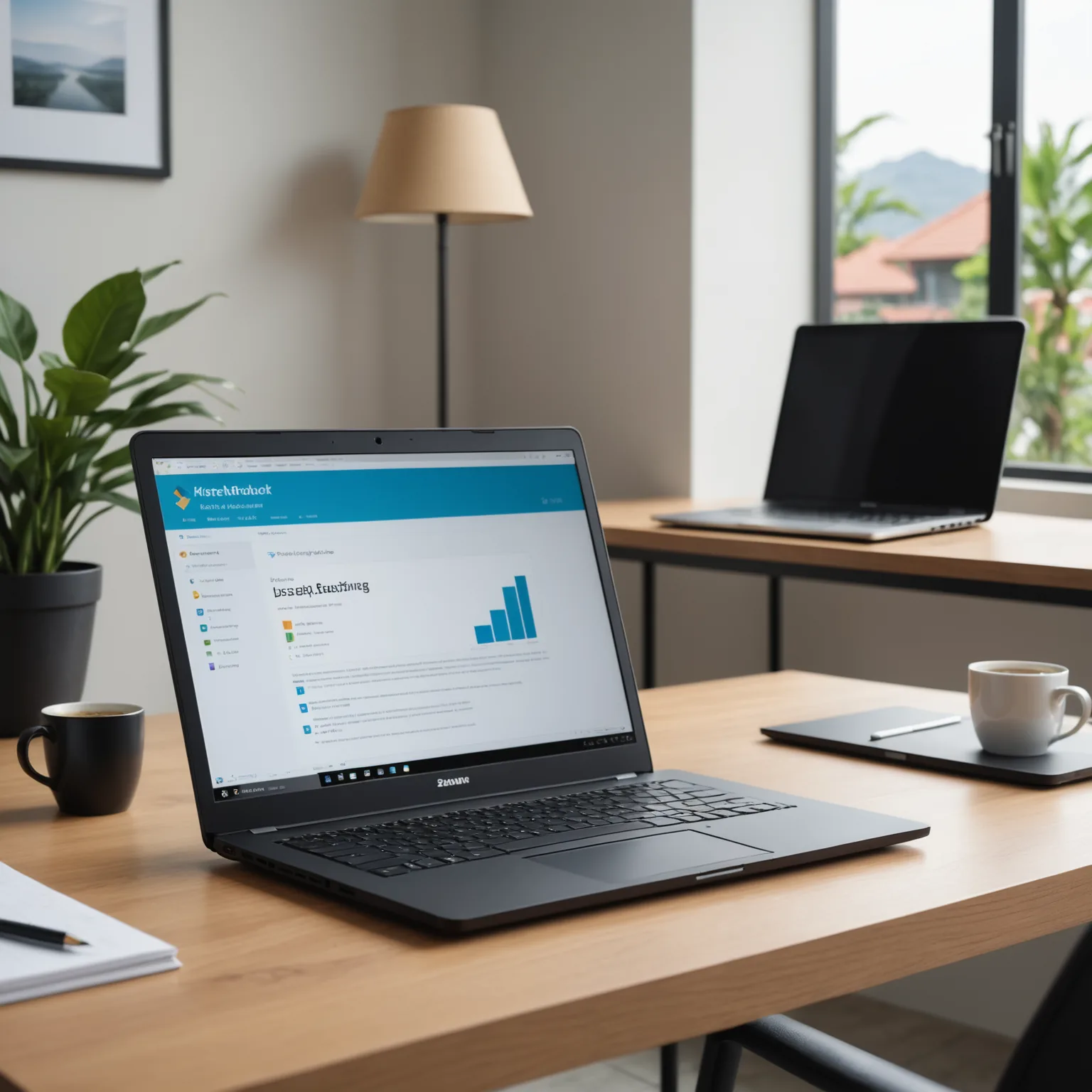 Black 14-inch business laptop with 16GB RAM and 512GB SSD for sale