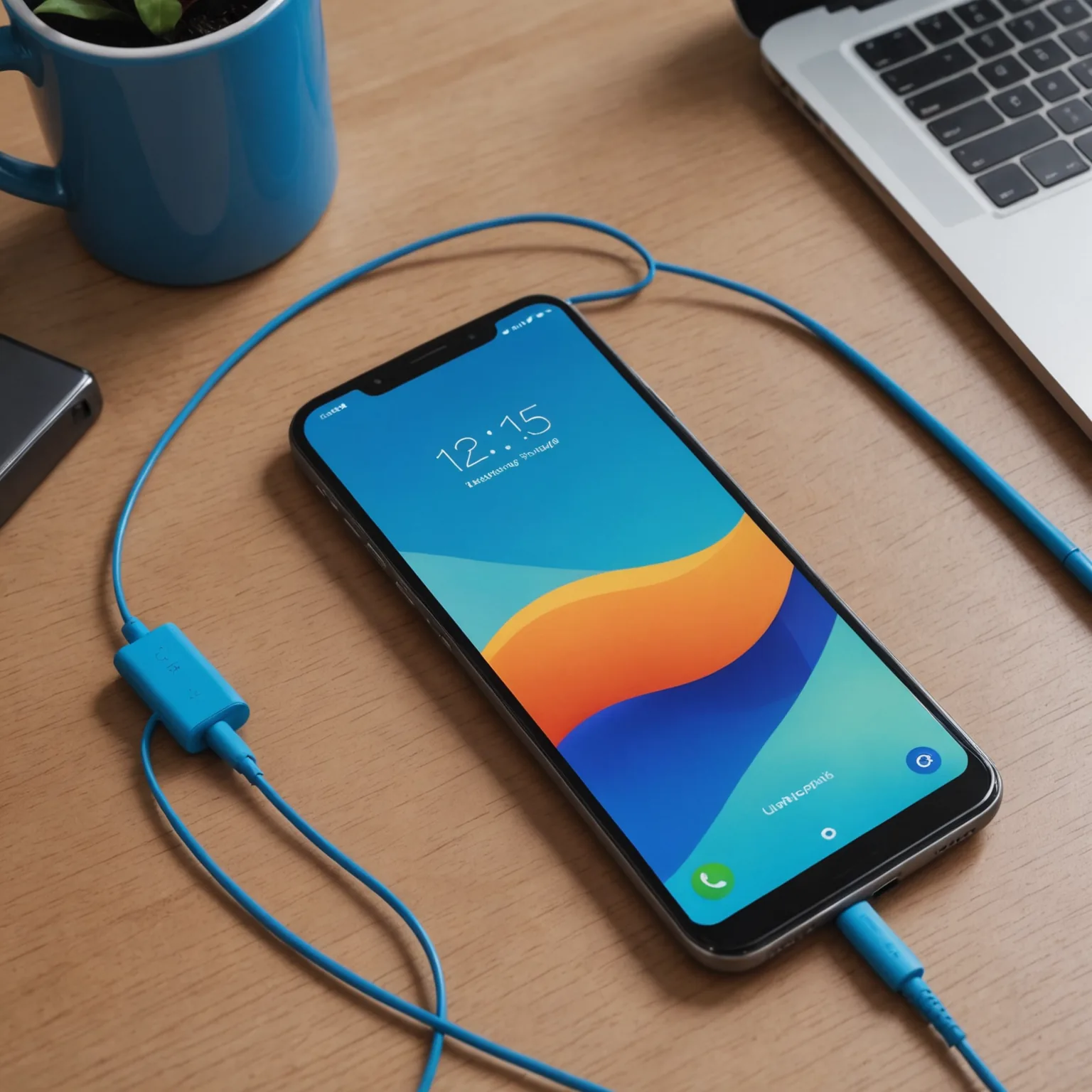 Blue Smartphone with 128GB Storage for Sale in Good Condition